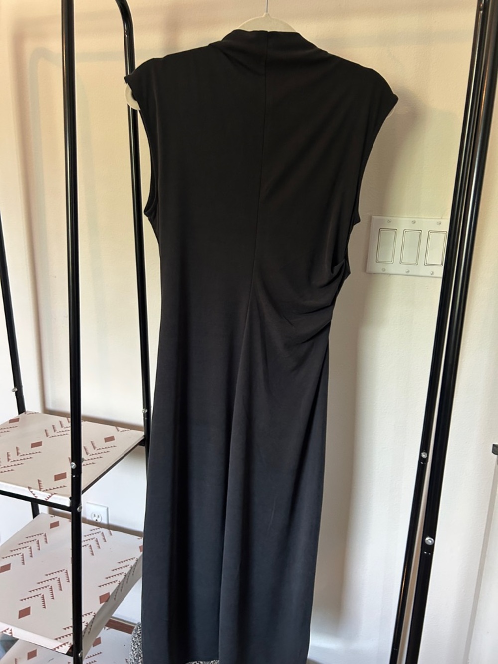 Old Navy Black Sleeveless Cowl Neck Draped Maxi Dress - Picture 3 of 3